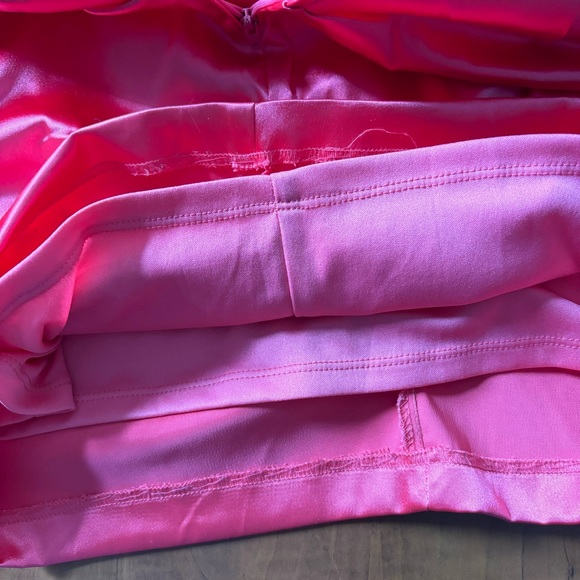 Vintage Size 2 Pink Padded Strapless Bodycon Mini Prom Dress - Picture 11 of 13